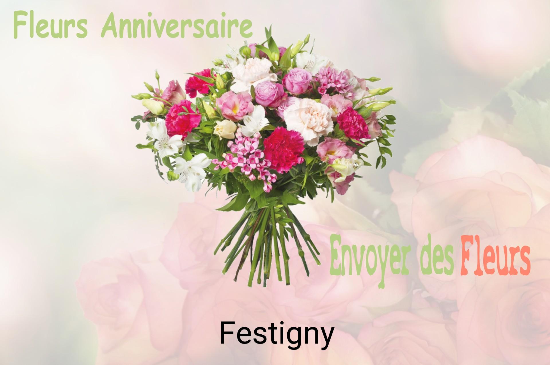 Bouquet de fleurs d’anniversaire livré à Festigny
